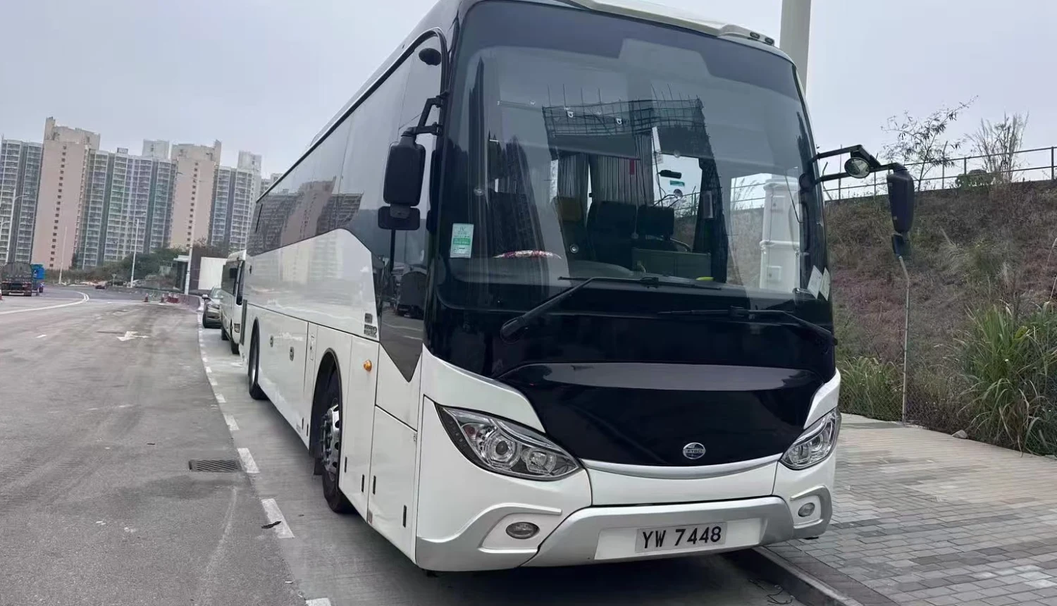 香港牌照大巴实拍（香港机场接送用车）